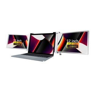 2 X 12-inch FHD IPS Screens 1920 X 1080 16 / 9 Ultra-light Design 1.1kg Per