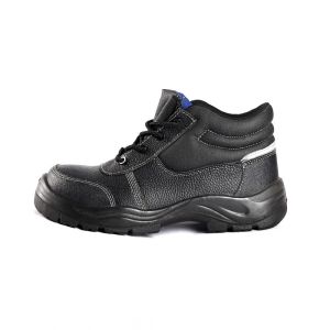 Size EU 36-47 Genuine Leather Work Boots Mid Cut Anti Smash Protect Mesh Lining