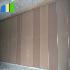 Collapsible Moving Wooden Sliding Folding Door Partition Wall For Banquet Hall