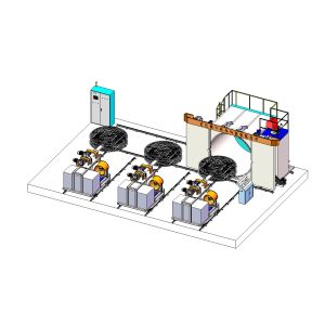 Cheap Shuttle Rotomolding Machine Oven Moveable 3000mm for sale
