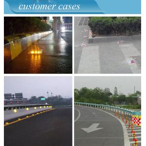 Heavy Duty Solar Powered Road Studs IP67 Aluminum Pillar Waterproof Blinker