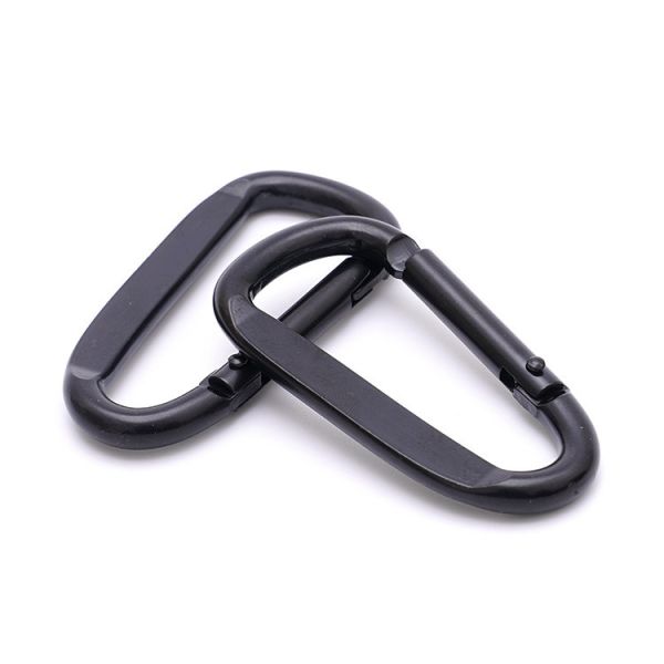 Shipping Cost Aluminum Flat D Ring Metal Keychain Carabiner Hook Samples US 1/Piece