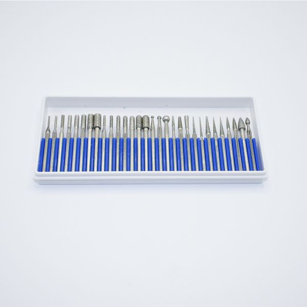 Quality 30 Different Shapes Double Cut Tungsten Carbide Rotary Burr Set with 120° Point Angle and 3 Years Warranty wholesale