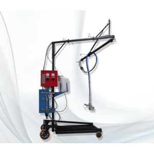 resin spray machine with fiber chopper