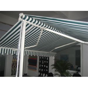 Double awning, awning, independent double - sided, electric hand - operated