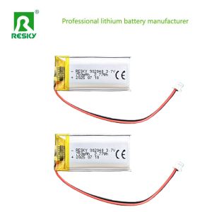 Rechargeable Li-Polymer Battery 102040 902040 3.7V 800mAh 850mAh Lithium Battery