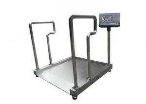 China Carbon Steel Wheelchair Wireless Floor Scales Medical Heavy Duty 300Kg 500Kg on sale