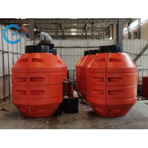 Cheap Customized Size PU HDPE Pipe Floater For Floating Marine Dredging Pipeline for sale