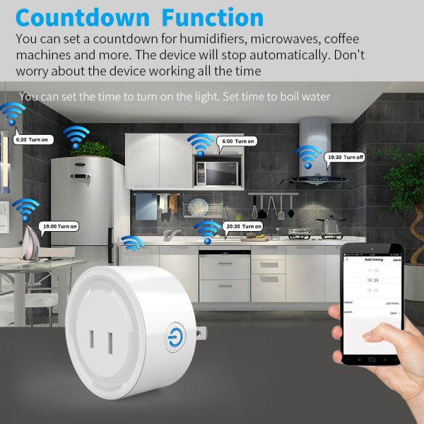 2 Pin Japan Plug WIFI Smart Socket Tuya Remote Electrical Outlet