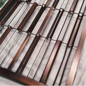 Freestanding vertical grill wall partition design metal decorative room divider