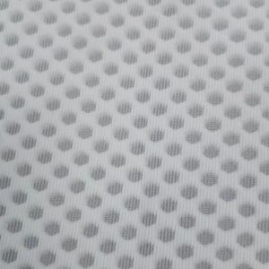 Breathable Airmesh White Polyester Mesh Fabric Recycled Polyester Mesh 430gsm