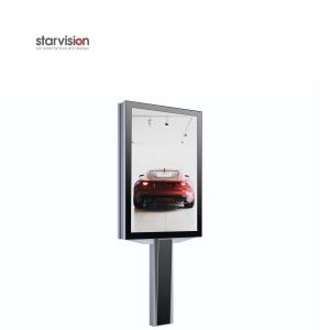 Cheap T Shape Visual Size 1167mmx1751mm City Light Poster Digital Mupi Pole Mounted for sale