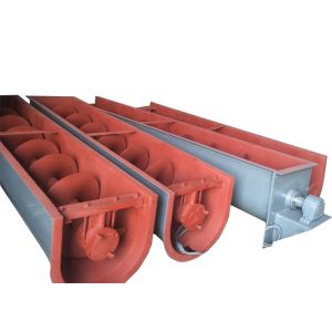 Horizontal LS Type Of Shaftless U Trough Screw Conveyor Working Smoothly