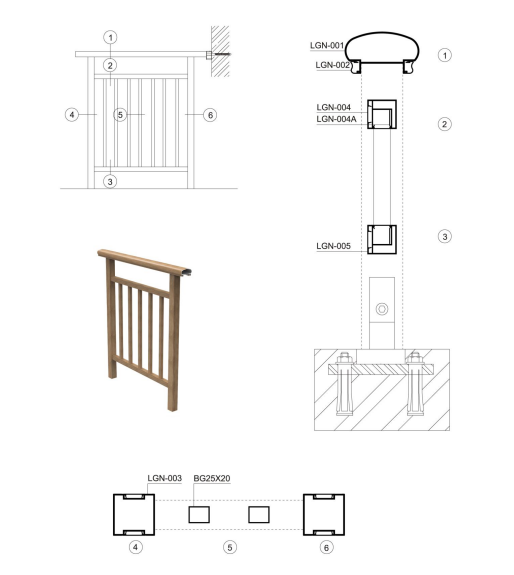 Wood Grain Aluminum Profiles With Good Feeling
