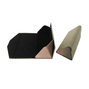 Cheap Portable Light Folding Eyeglass Case Triangular Eyeglass Sunglasses Case Box for sale
