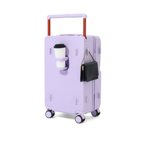 2025 New Wide-Handle Front-Opening TSA Lock luggage, 20/24in Durable ABS+PC