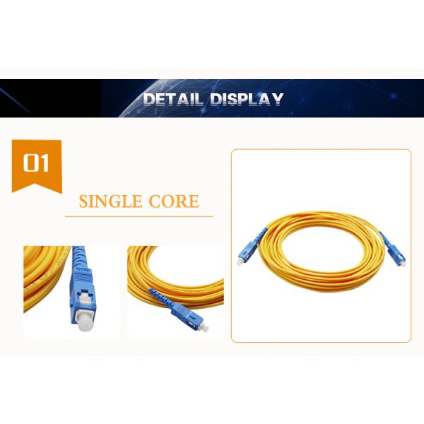 55dB PVC LSZH G657A Armored Fiber Optic Patch Cord