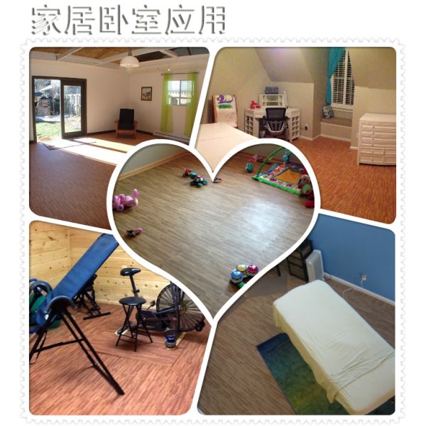 Wood Grain 24X24inch Outdoor Foam Play Mats / Kids Foam Floor Tiles Formamide certified