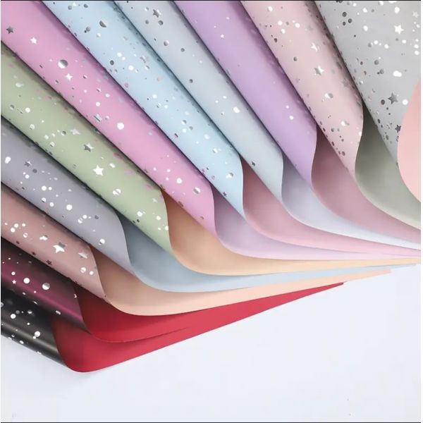 Bright Starry Sky Waterproof Wrapping Paper Advanced Two-color Thickened For