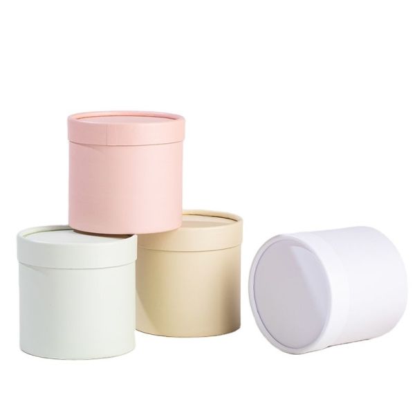 Custom Order Accepted Small Round Bucket Packaging Cardboard Boxes with Custom