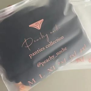 Custom Printed Durable Frosted Zipper Bag For Shopping Packing With Logo