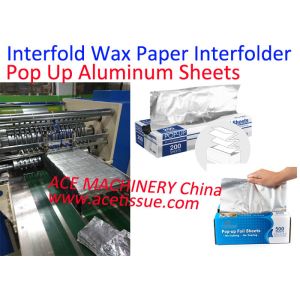 Cheap Automatic Interfolded Aluminum Foil Sheets Interfolder Machine For Burger Tissue for sale