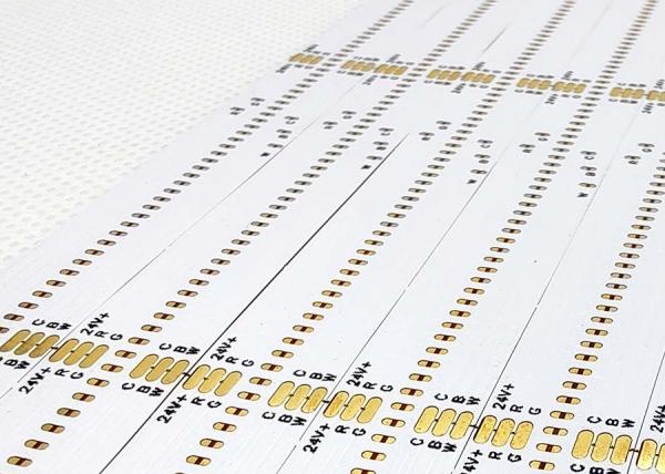 Double Layer LED COB FPCB Flexible Circuit Board With Whiteboard And Black Text