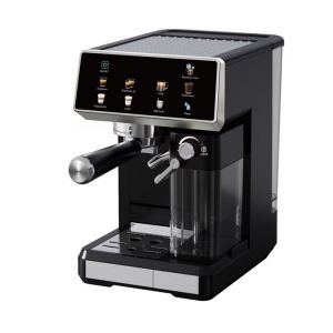 Semi-automatic Espresso Coffee Machine With Manual Milk Frother For Latte