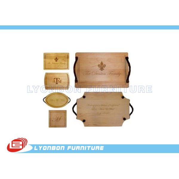 Quality OEM Display Accessory Wood Engraving Logo Paint Finished , Customize Size wholesale