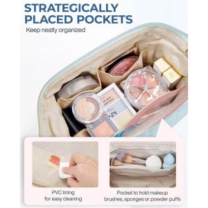 Puffy Cosmetic Pouch Cosmetic Bag designed with a puffy material that's as soft