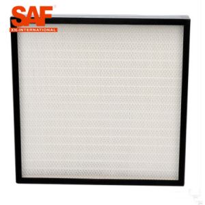 Pharmaceutical Gel Seal Hepa Filters H13 Mini Pleat Aluminum Frame AB Sealant