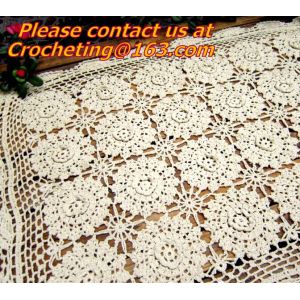 Handmade Table Cloth Crochet Table Runner Dining Party Tablecloth Lace