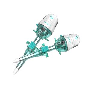 Disposable Plastic Hasson Trocars Blunt Tip Trocar With Suture Pile