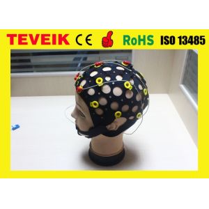 China Medical Device Accessories Tin Electrode EEG Cap M 54-58 cm / L 58-62 cm on sale