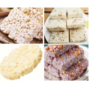 Rice Bars, Rice Candy, Puffed Rice Cookies Seasoning Mixer Machine/ Snack Food