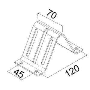 Top Bracket Galv./ Ral 9010