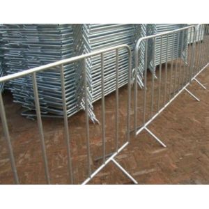 Crowd control barriers They are fully Hot Dipped Galvanized after welding. Hot