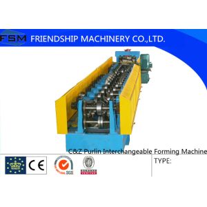 China Galvanized / Carbon Steel  Purlin Roll Forming Machine For 1.2mm - 3.5mm on sale