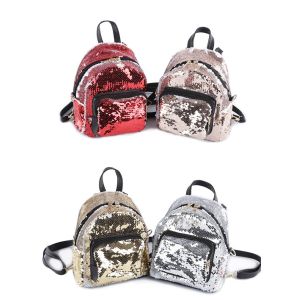 China Sublimation Custom Photo Glitter Sequin Backpack Trendy Travel Sparkly Backpack For Heat Transfer on sale