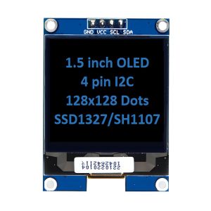 1.5 Inch OLED Module - 128x128 Monochrome White & Blue for IoT