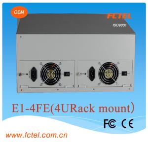 Cheap FCTEL support physical isolation with snmp、console 4e1 to 1-4*Fe、Ge Protocol Media Converter for sale