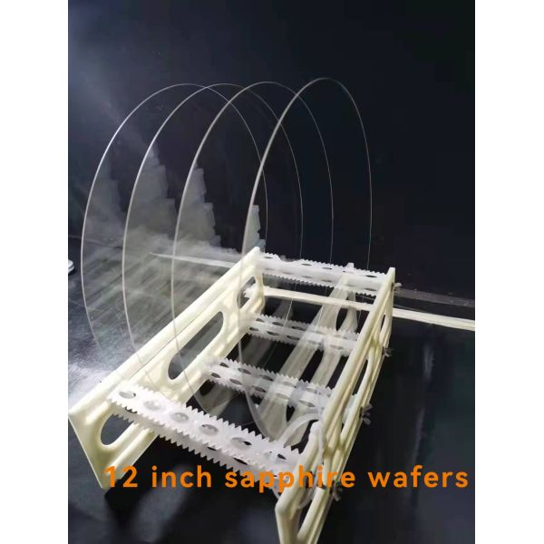 12inch 300mm No Notch Sapphire Substrate Wafer Crystal Glass High Optical Transmittance
