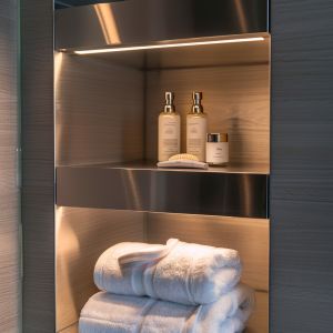 China Contemporary Stainless Steel Recessed Wall Niche For Bathroom Storage on sale