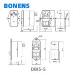 DBI5-S EMI Filter With Dual Fuse And Switch For Bulk Purchases And Low Minimum