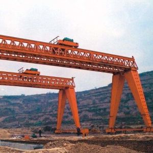 Cheap Box Type Double Girder Gantry Crane Rail 5T To 300T Load And Unload for sale