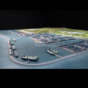 1:2000 Scale Nador West Med Port Complex Master Plan Model with 6m x 3m
