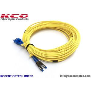 Low Insertion Loss Fibre Optic Patch Cable MU SM DX 2.0mm G657A1 LSZH Yellow