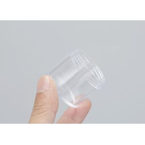 Ps Cosmetic Plastic Jars With Lids Empty Clear Round