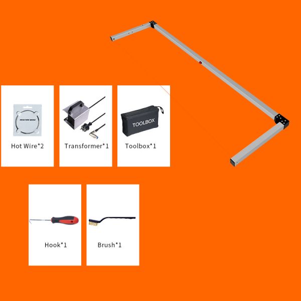 Quality 300mm 200W Bow Hot Wire Foam Cutter Industrial 1370mm Handheld wholesale