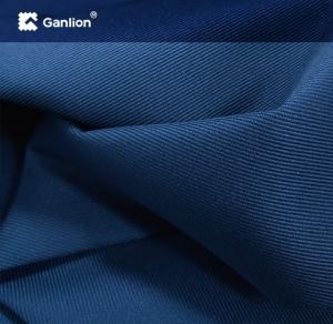 China Indigo Poly Cotton Security Uniform Fabric Twill 3/1 UV Proof on sale